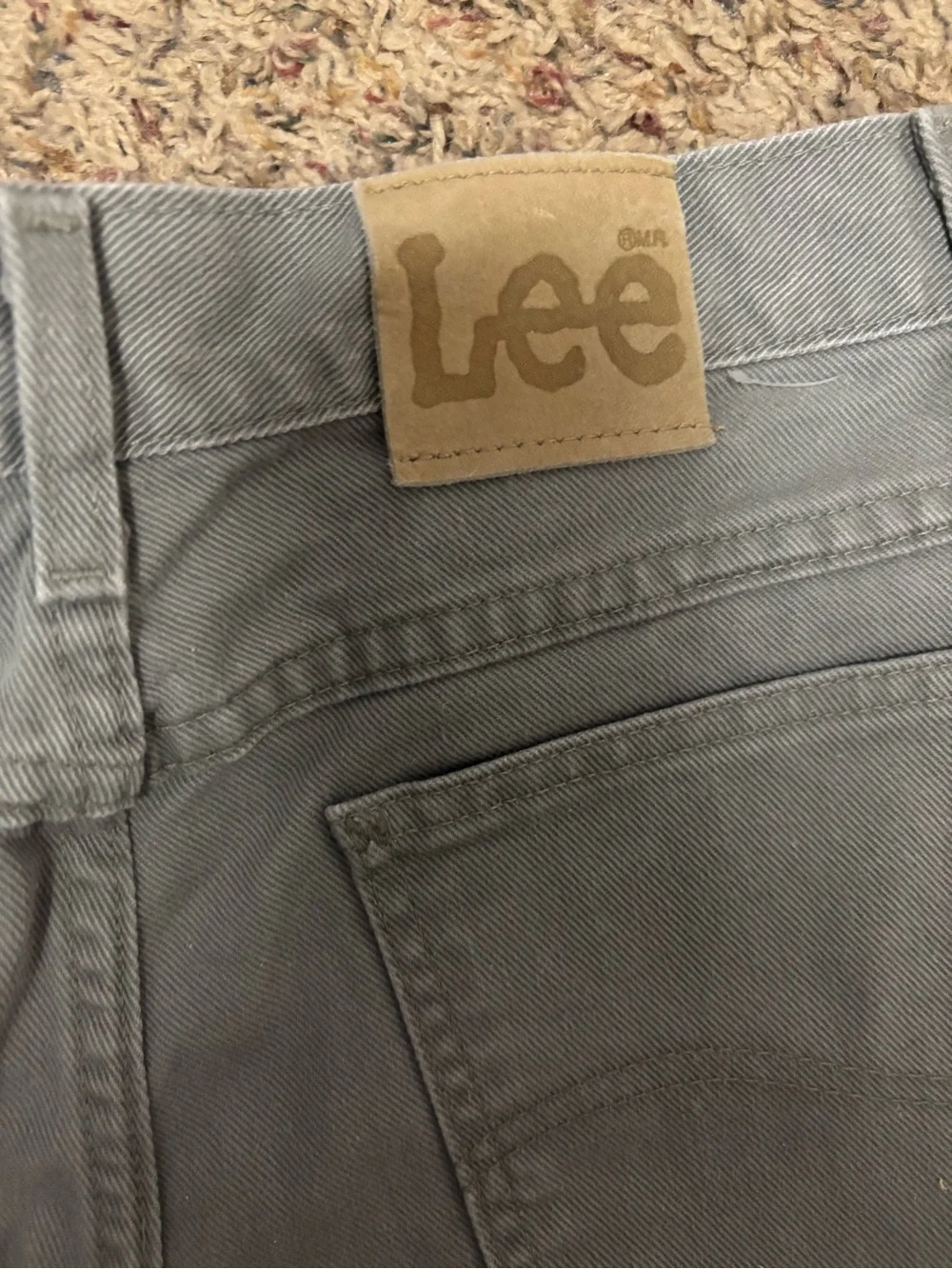 Vintage 90s Lee Gray High-Waisted Denim Shorts — USA Made (Women’s 16 Long)